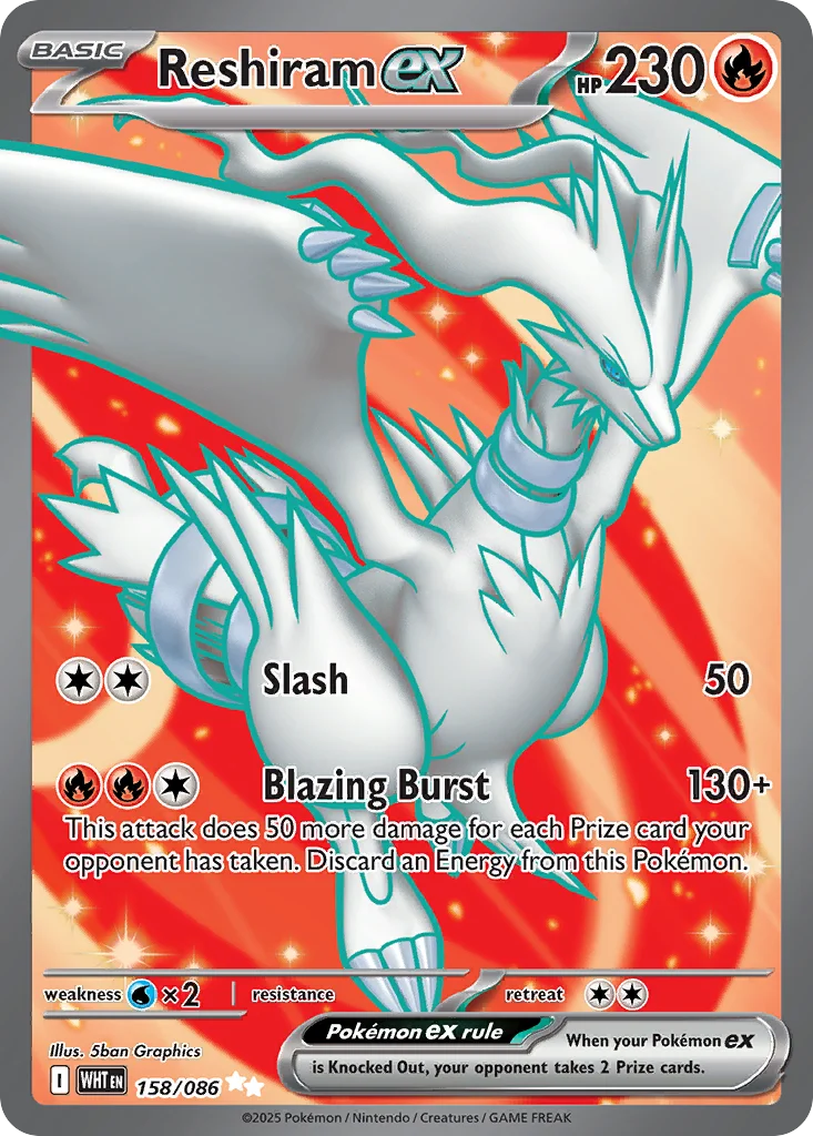Reshiram ex · White Flare