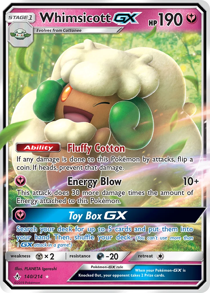 Whimsicott-GX · Unbroken Bonds