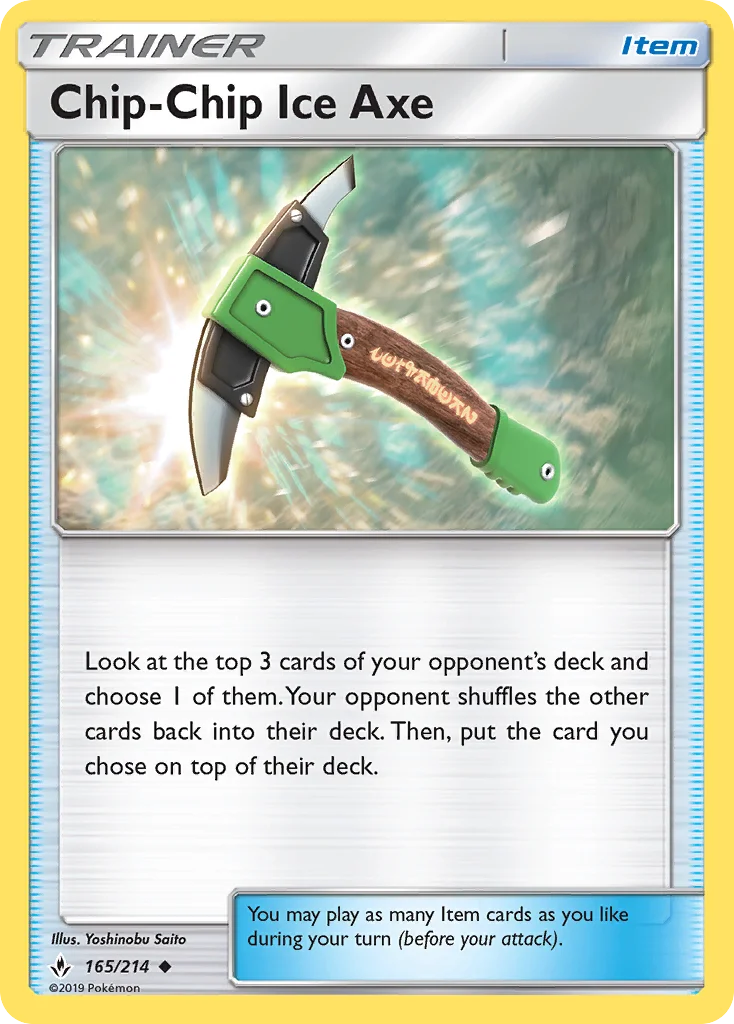 Chip-Chip Ice Axe · Unbroken Bonds