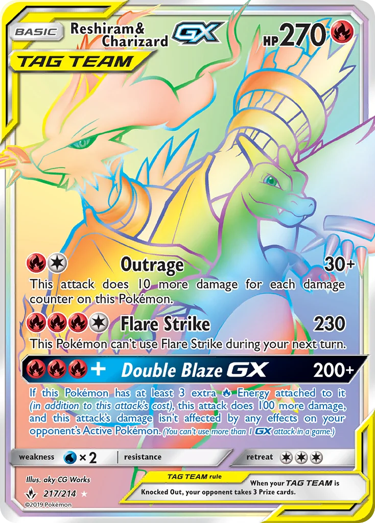 Reshiram & Charizard-GX · Unbroken Bonds