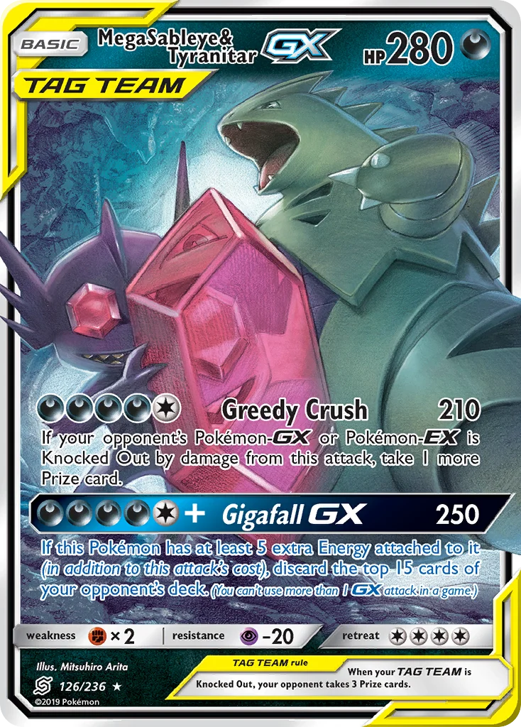 Mega Sableye & Tyranitar-GX · Unified Minds