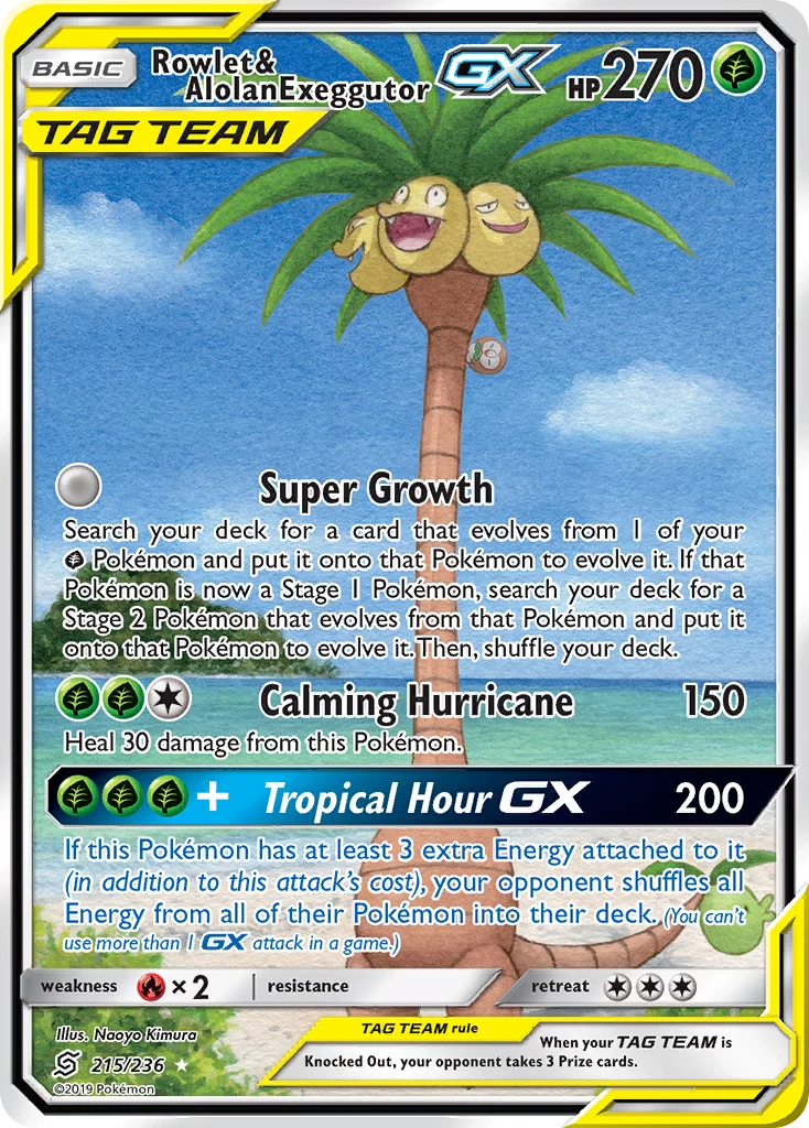 Rowlet & Alolan Exeggutor-GX · Unified Minds