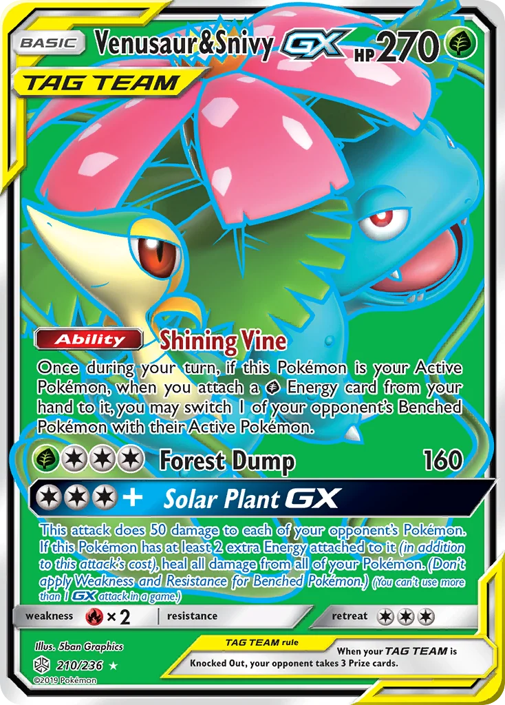 Venusaur & Snivy-GX · Cosmic Eclipse