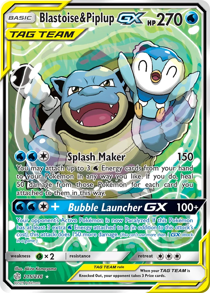 Blastoise & Piplup-GX · Cosmic Eclipse