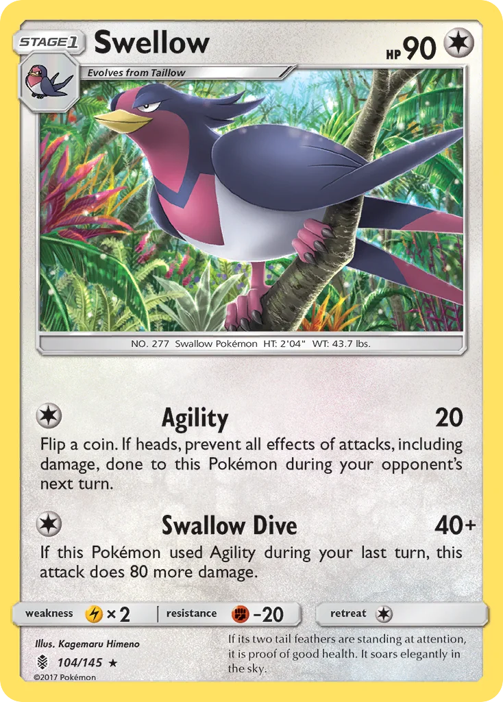 Swellow · Guardians Rising