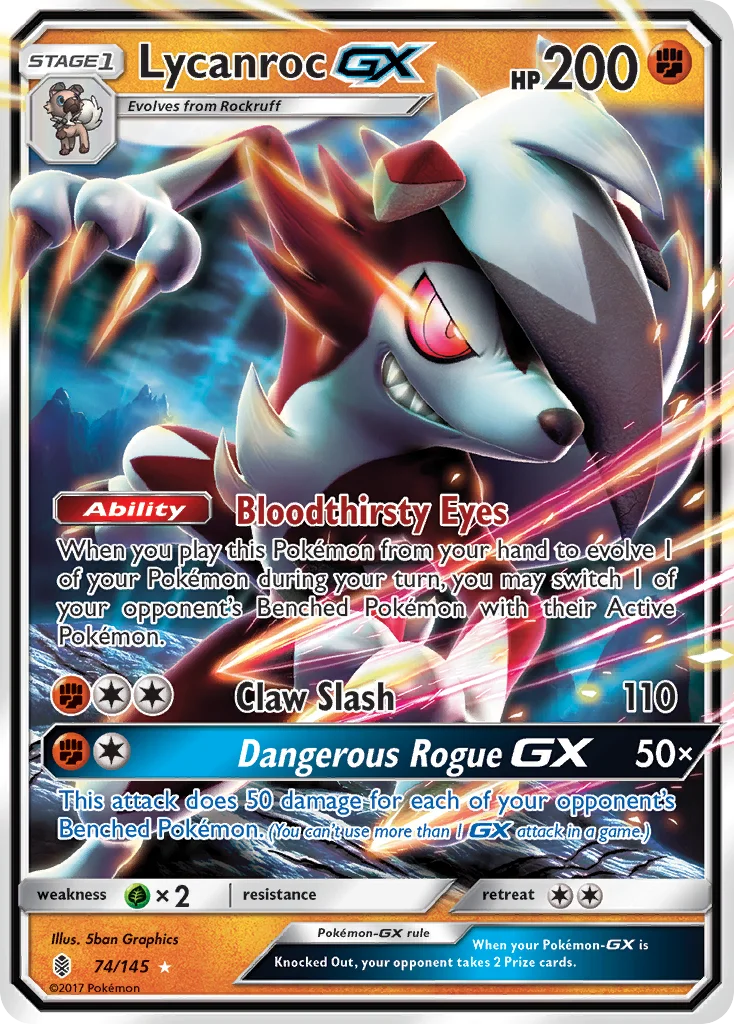 Lycanroc-GX · Guardians Rising