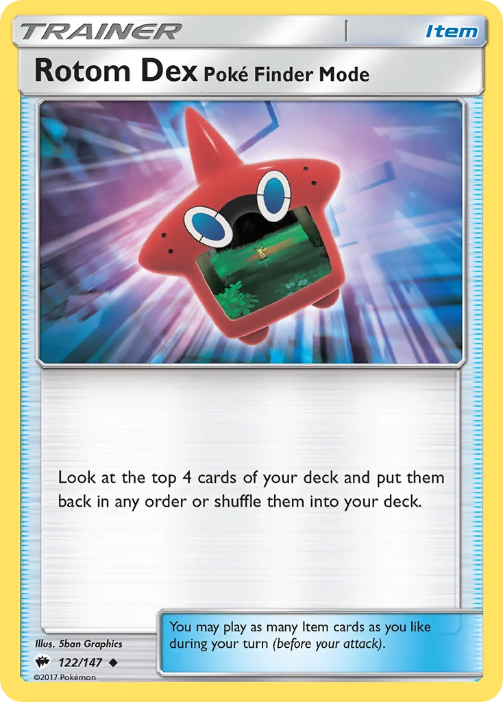 Rotom Dex Poké Finder Mode · Burning Shadows