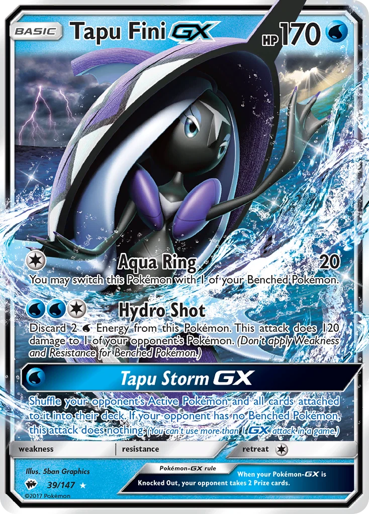 Tapu Fini-GX · Burning Shadows