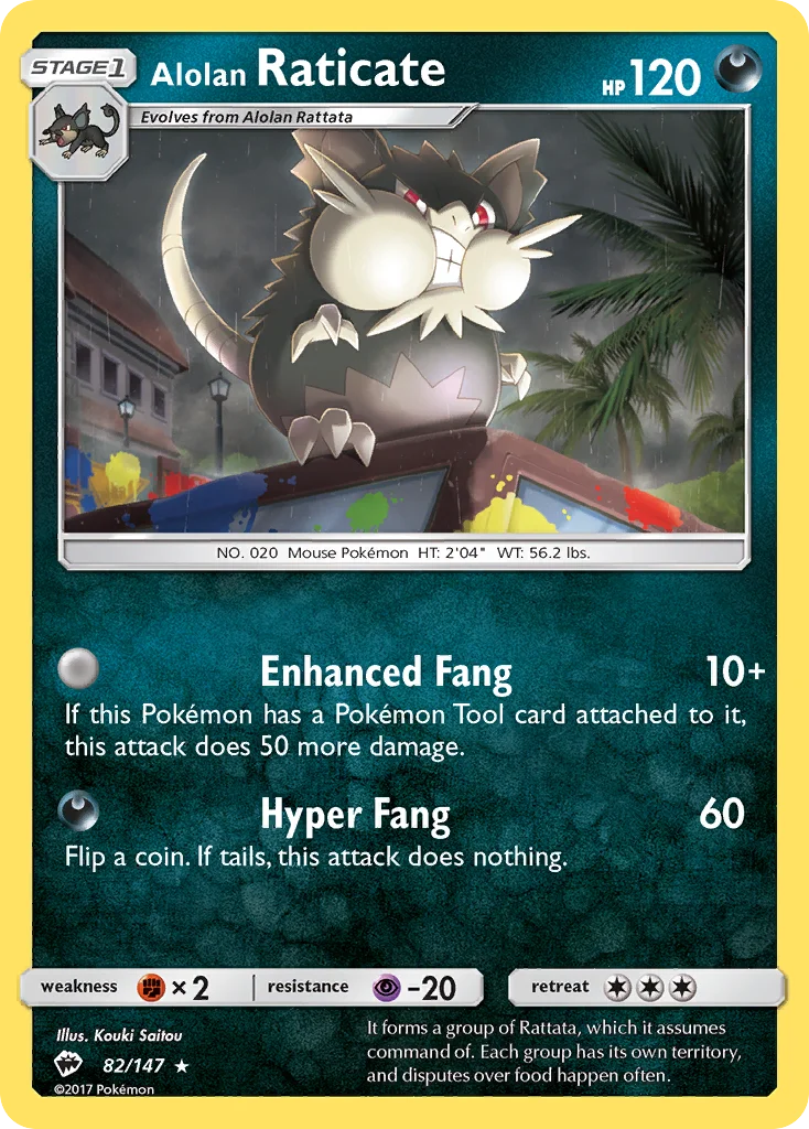 Alolan Raticate · Burning Shadows