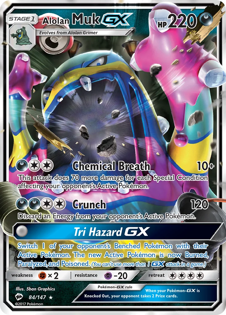 Alolan Muk-GX · Burning Shadows