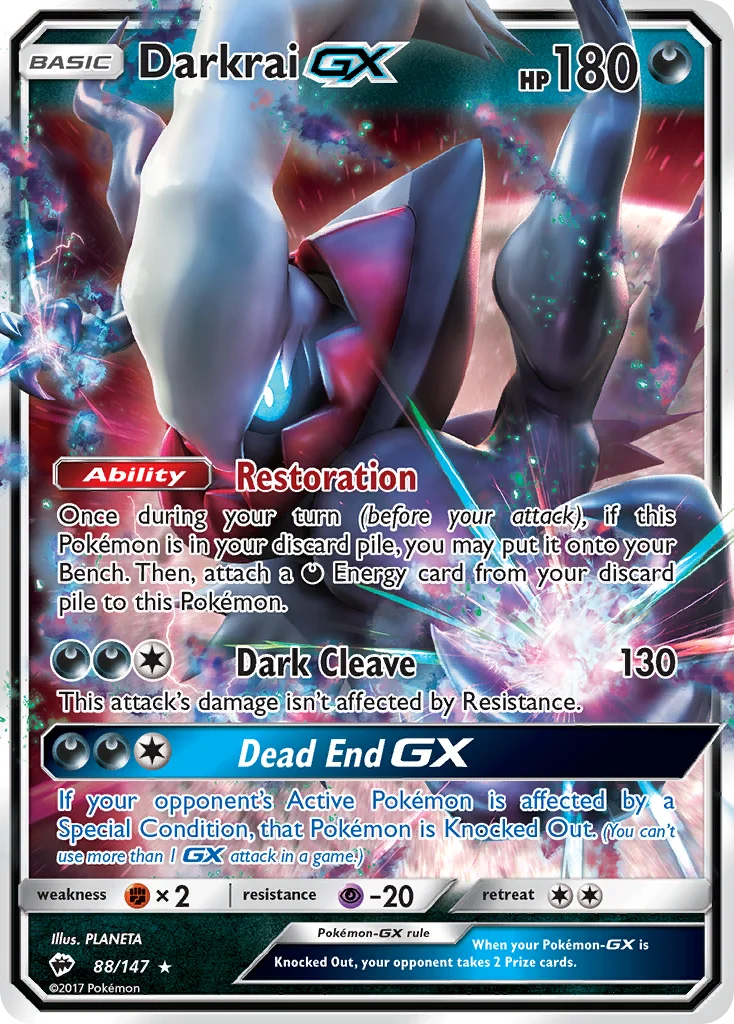 Darkrai-GX · Burning Shadows