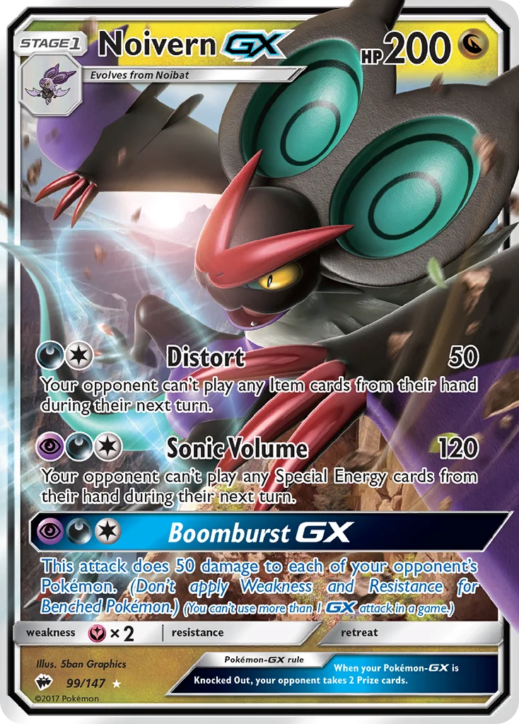 Noivern-GX · Burning Shadows