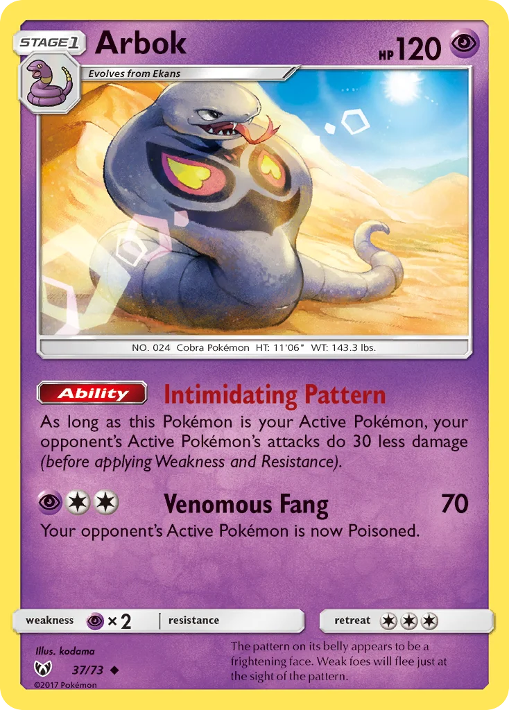 Arbok · Shining Legends