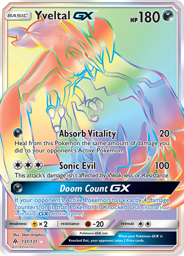 Yveltal-GX · Forbidden Light