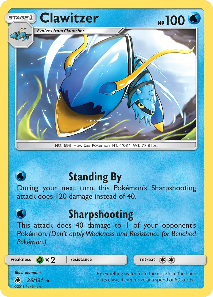Clawitzer · Forbidden Light