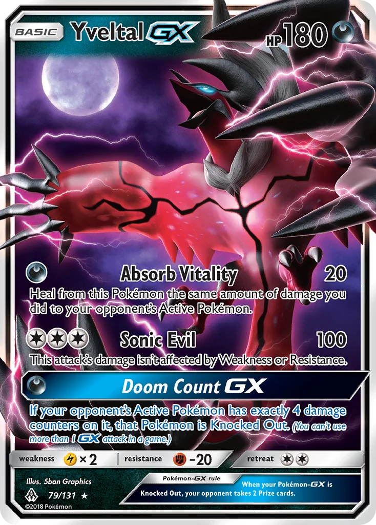 Yveltal-GX · Forbidden Light