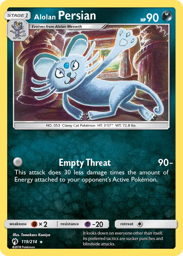 Alolan Persian · Lost Thunder