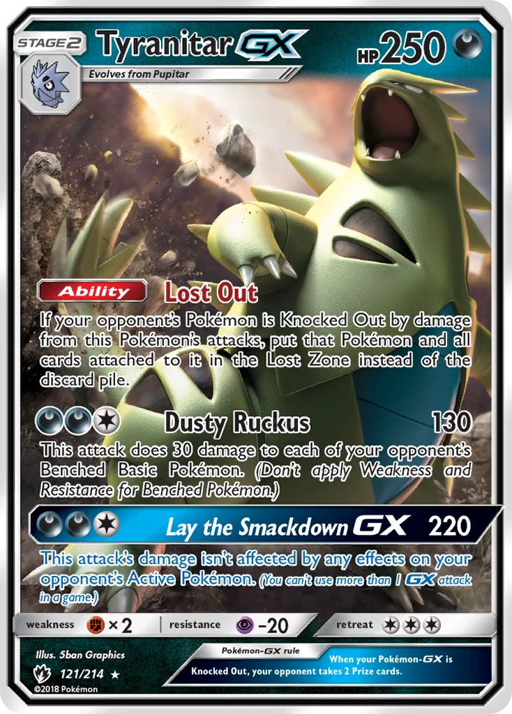 Tyranitar-GX · Lost Thunder