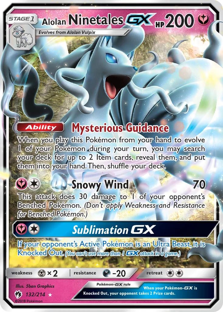 Alolan Ninetales-GX · Lost Thunder