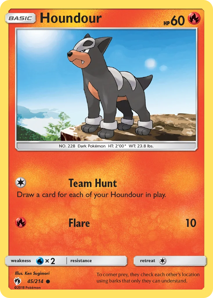 Houndour · Lost Thunder