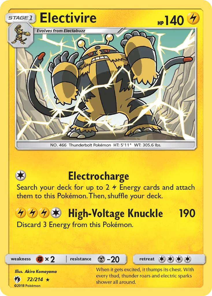 Electivire · Lost Thunder