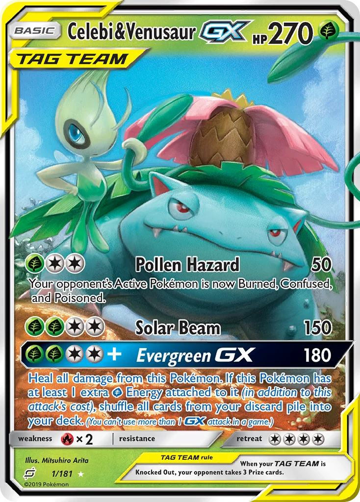 Celebi & Venusaur-GX · Team Up