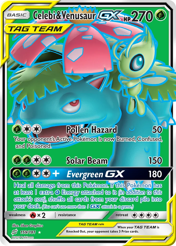Celebi & Venusaur-GX · Team Up