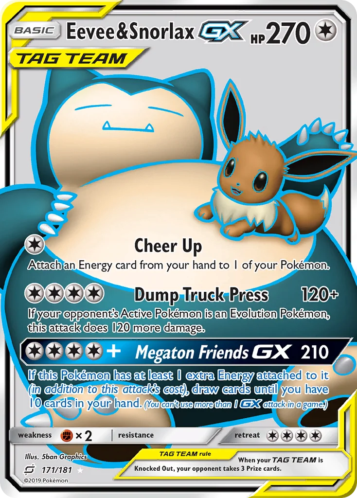 Eevee & Snorlax-GX · Team Up