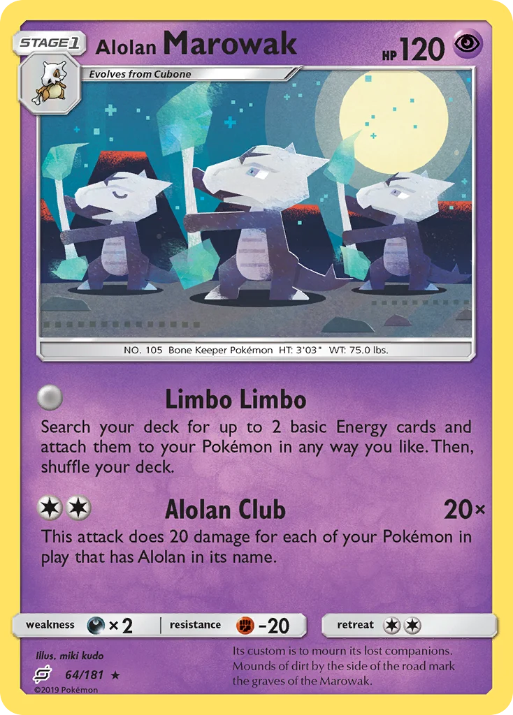 Alolan Marowak · Team Up