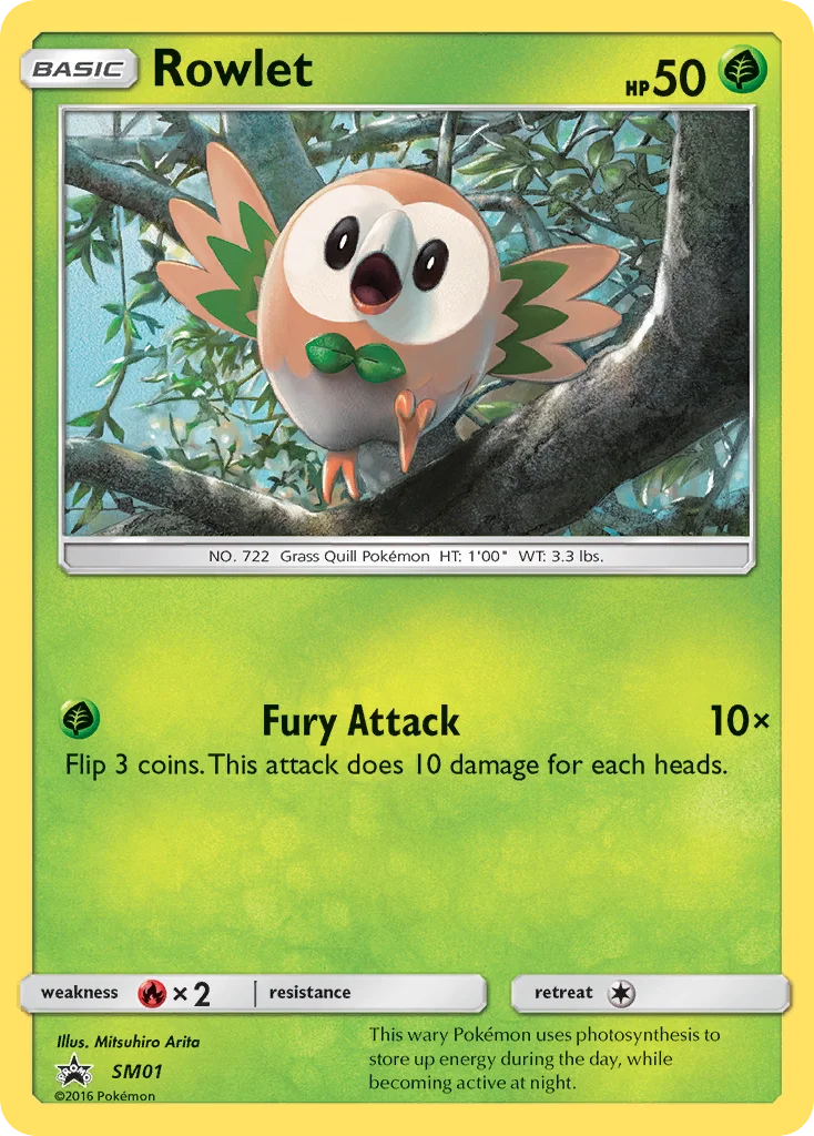 Rowlet · SM Black Star Promos