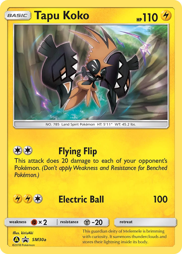Tapu Koko · SM Black Star Promos