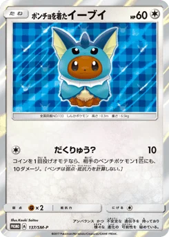 ポンチョを着たイーブイ