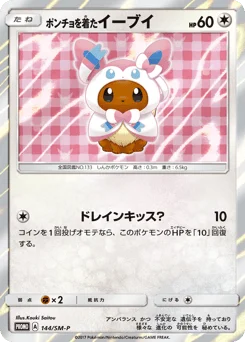 ポンチョを着たイーブイ