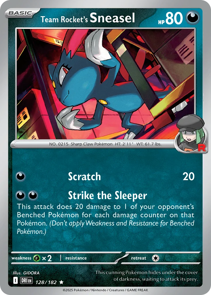 Team Rocket's Sneasel · Destined Rivals
