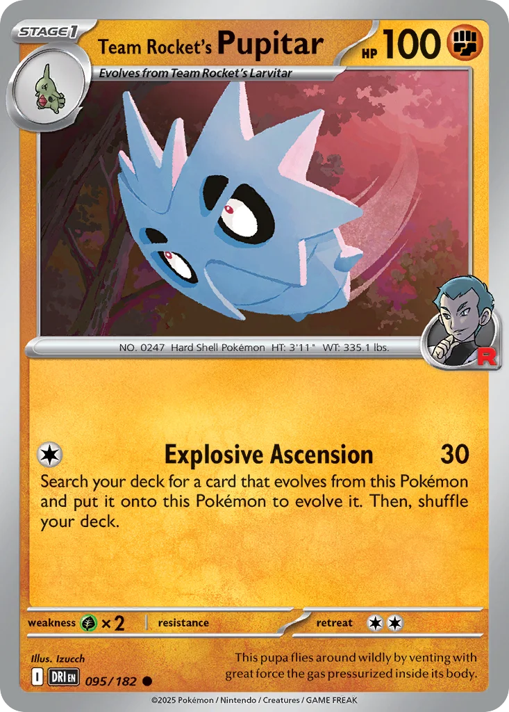 Team Rocket's Pupitar · Destined Rivals