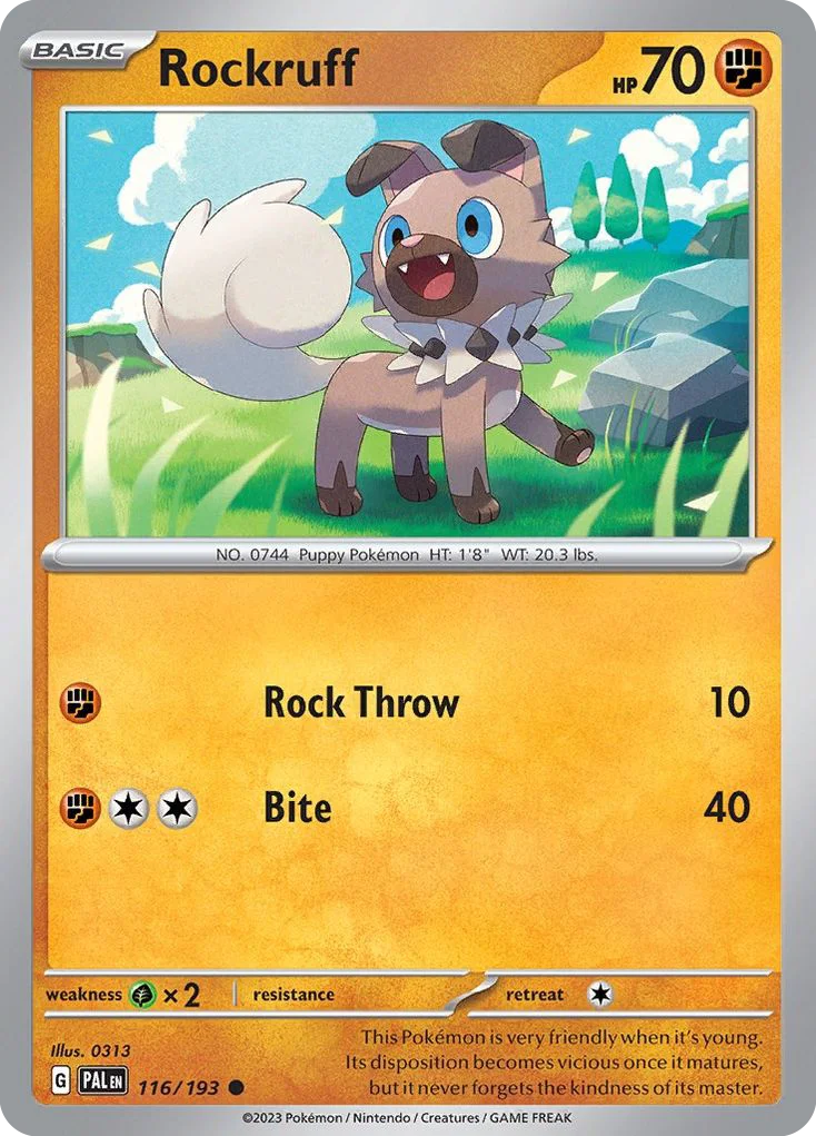 Rockruff · Paldea Evolved