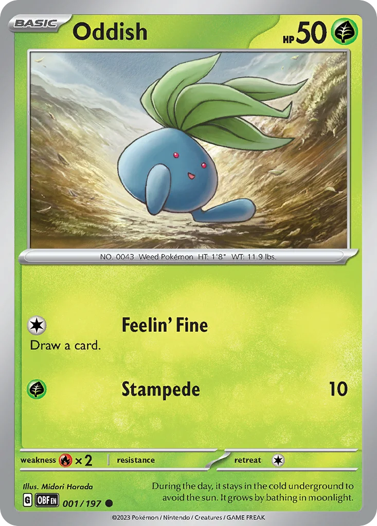Oddish · Obsidian Flames