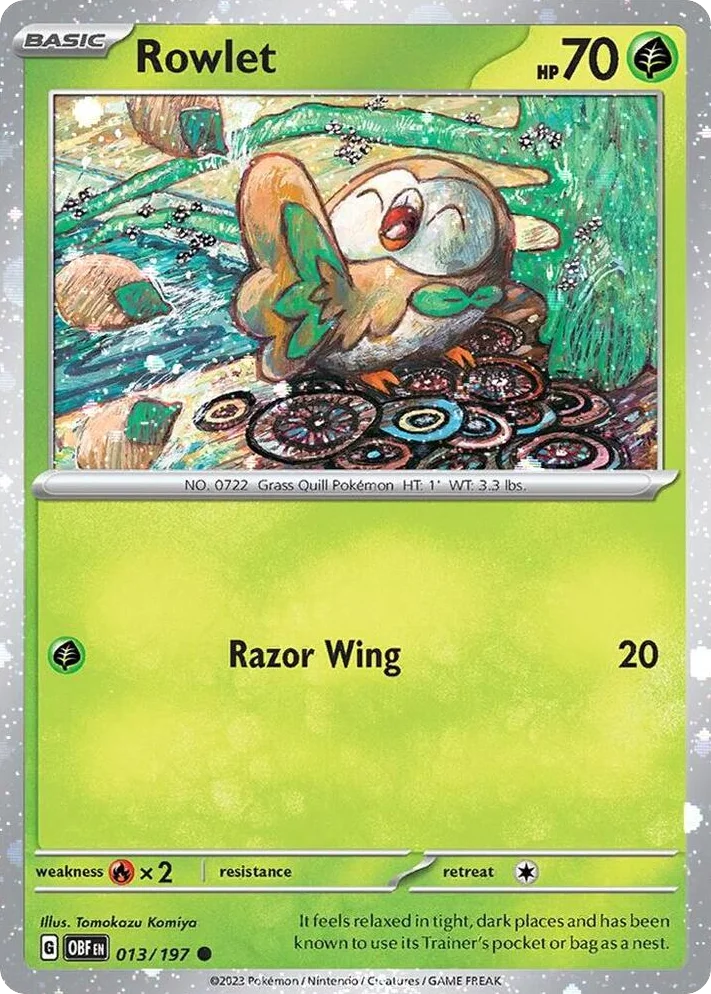 Rowlet · Obsidian Flames