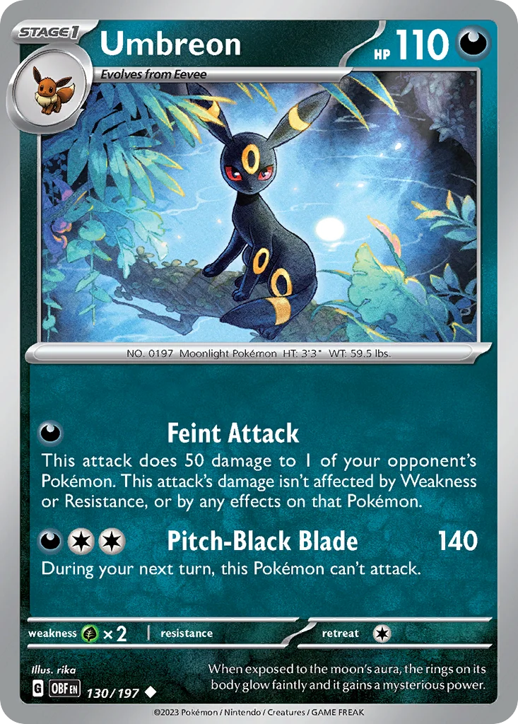 Umbreon · Obsidian Flames