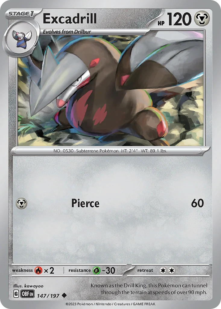 Excadrill · Obsidian Flames