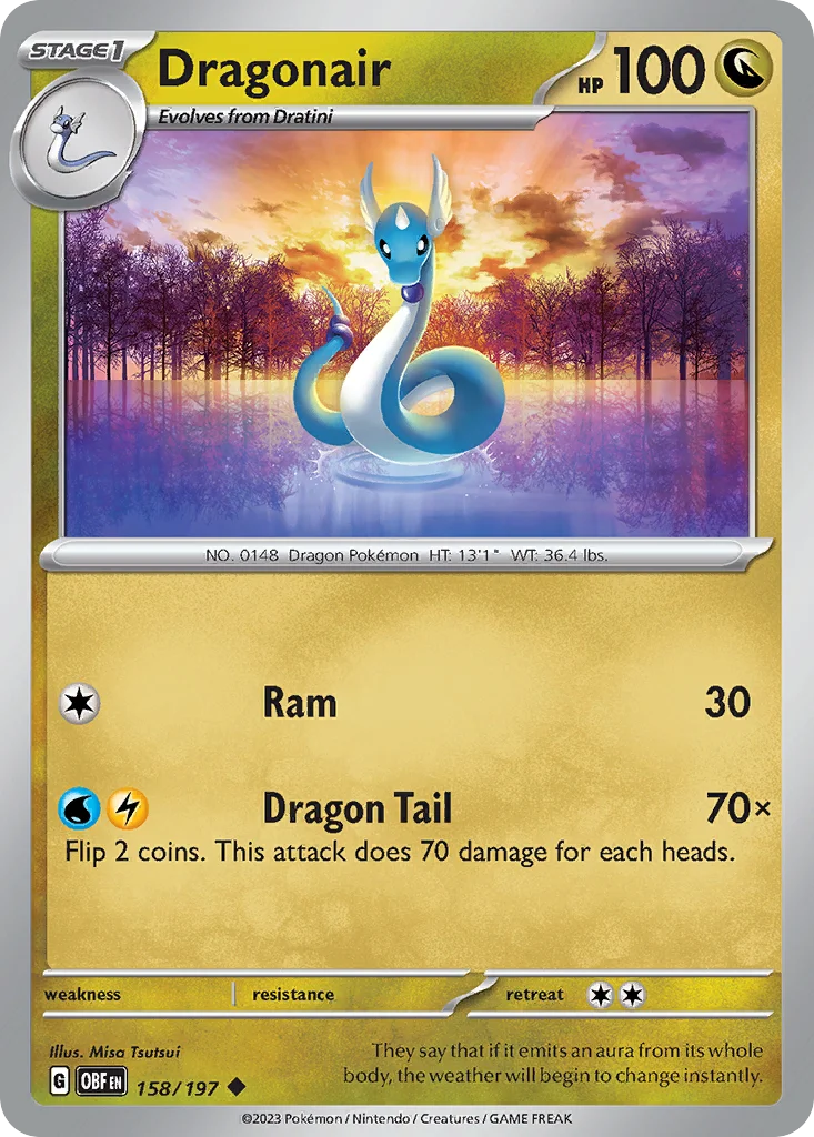 Dragonair · Obsidian Flames