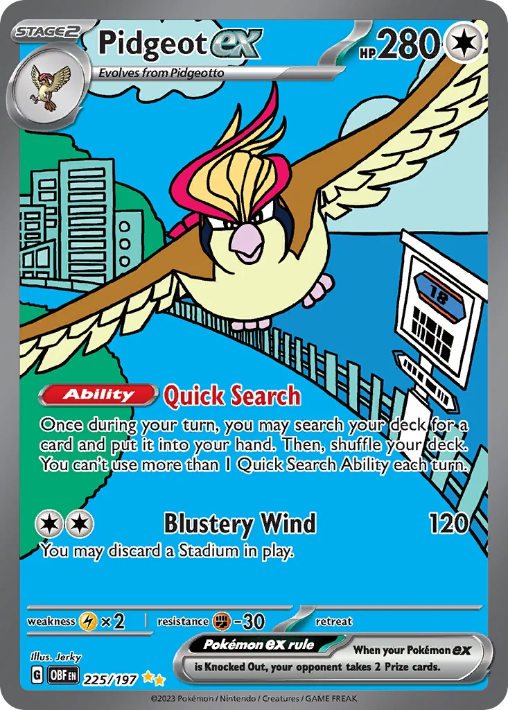 Pidgeot ex · Obsidian Flames