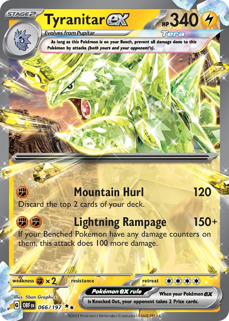 Tyranitar ex · Obsidian Flames