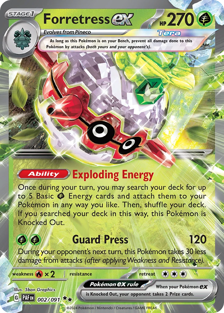 Forretress ex · Paldean Fates