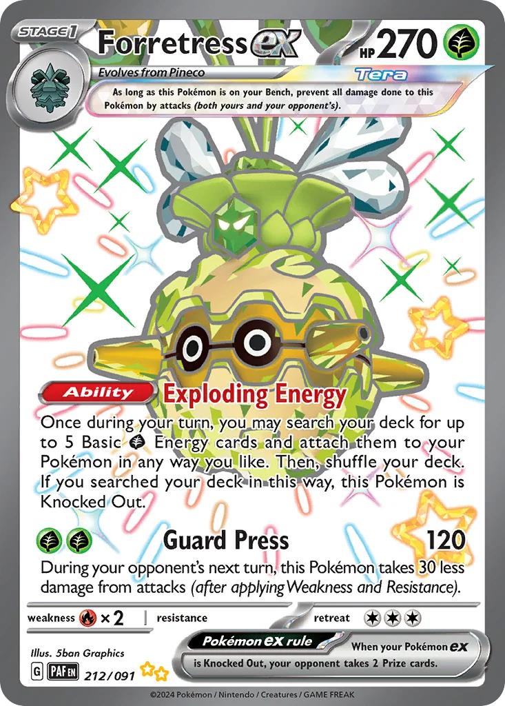 Forretress ex · Paldean Fates