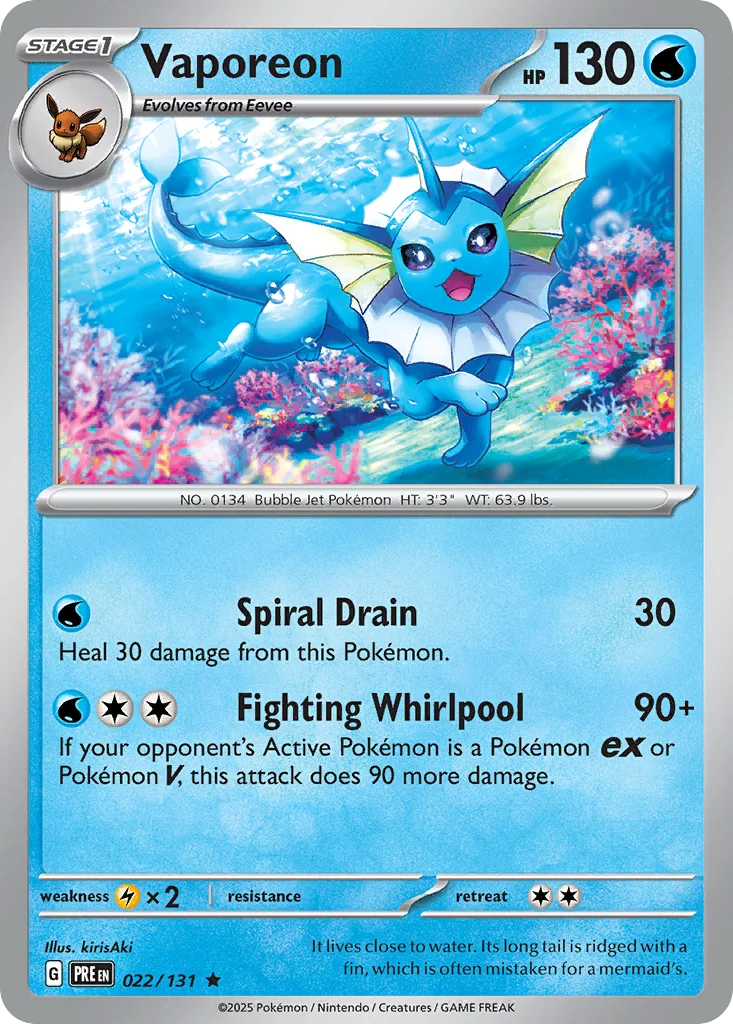 Vaporeon · Prismatic Evolutions