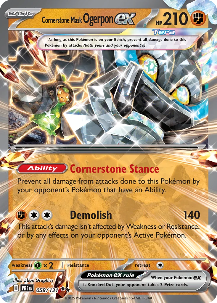 Cornerstone Mask Ogerpon ex · Prismatic Evolutions