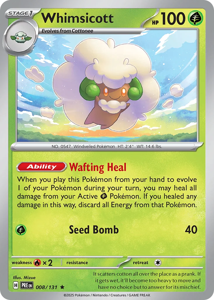 Whimsicott · Prismatic Evolutions