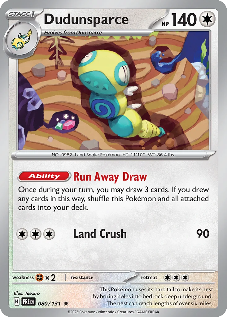 Dudunsparce · Prismatic Evolutions