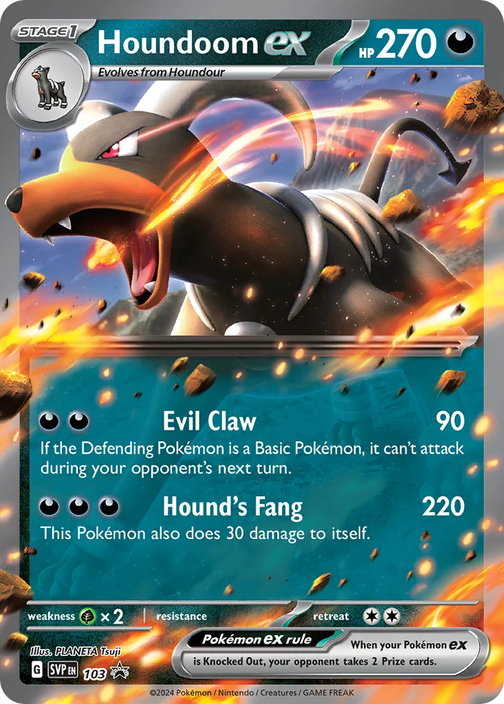 Houndoom ex · Scarlet & Violet Black Star Promos